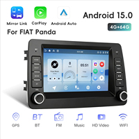 Autoradio tout-en-un avec écran tactile 7,0 pouces, CarPlay sans fil, Android Auto, Bluetooth et GPS pour Fiat Panda