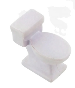 Balle anti-stress personnalisée en forme de cuvette de toilette, imprimée en sérigraphie, style mode, jouet promotionnel souple pour le soulagement du stress, cadeau - Product Image 1