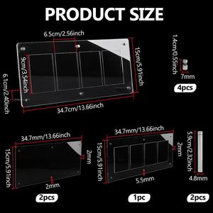 Estuche de acrílico al por mayor para tarjetas clasificadas, con cierre de botón, multifunción, para almacenamiento y exhibición de tarjetas deportivas - Product Image 4