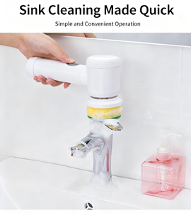 <span class=keywords><strong>Spazzola</strong></span> Elettrica Rotante 5 in 1 USB per Pulizia Cucina e <span class=keywords><strong>Bagno</strong></span>, Lavaggio Piatti e Lavandino - Product Image 6