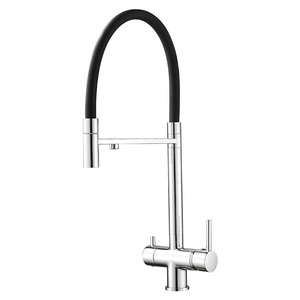 <span class=keywords><strong>Grifo</strong></span> de Filtro de Agua Moderno Clásico, 100% Libre de Plomo, Monomando, Montado en Cubierta, Plateado Cepillado, Varilla Roscada Alargada, Compatible con la Mayoría - Product Image 5