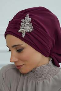 MOTIVE FORCE nouveau Hijab instantané femmes <span class=keywords><strong>Bonnet</strong></span> avec écharpe en mousseline <span class=keywords><strong>de</strong></span> soie musulman Hijab mode écharpe malaisie arabe Hijab - Product Image 5