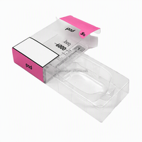 Boîtes d'emballage de vente au détail personnalisées hautement transparentes en plastique PET pour cartouches 1g 2g jetables