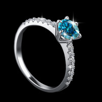 En stock – Bagues de mariage pour femme en argent 925 plaqué rhodium, moissanite, anniversaire, luxe léger, couleur D, forme géométrique