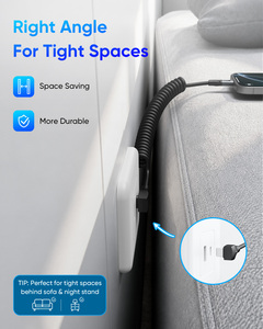 Cable de Alimentación USB C SUNGUY de 60 W, Cable de Carga Rápida Retráctil, Cargador USB-C para Teléfono Móvil, Portátil y Automóvil - Product Image 5