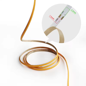 Bande <span class=keywords><strong>LED</strong></span> COB 4mm 5V 12V 24V 480LED Barre lumineuse à <span class=keywords><strong>ruban</strong></span> blanc chaud et froid 6000K <span class=keywords><strong>Ruban</strong></span> à intensité variable <span class=keywords><strong>pour</strong></span> la décoration de la chambre de l'armoire - Product Image 4