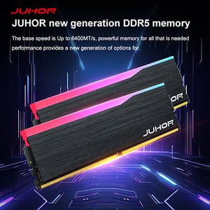 JUHOR DDR5 RGB 5600MHz 32GB/16GB * 2 <span class=keywords><strong>RAM</strong></span> DIMM 1.25V memori kompatibel <span class=keywords><strong>Intel</strong></span> I5 Laptop PC kinerja tinggi membangun stok ECC - Product Image 3
