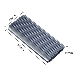 เคสอลูมิเนียมอัลลอยด์ RGB M.<span class=keywords><strong>2</strong></span> SSD Type-C USB 3.1อินเตอร์เฟซสำหรับ M2 NVMe NGFF กล่องตู้แช่มือถือ - Product Image 5