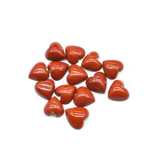 Jaspe rojo varios tamaños corazón corte caboch ajuste de la joyería - Product Image 3