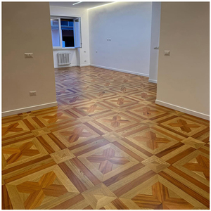 Plancher en bois <span class=keywords><strong>de</strong></span> chêne blanc moderne <span class=keywords><strong>de</strong></span> 18mm Parquet d'ingénierie Art Surface résistante à l'eau pour application dans le salon - Product Image 6