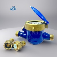 Compteur d'eau mécanique multi-jets en laiton Junrui JRGD-DN15 DN15mm, certifié CE, classe B, garantie 3 ans