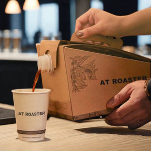 EM PACK Eco Friendly Copos De Café Personalizado Para Levar Pacote 2-Copos Para Café Para Levar Titular De Copo De Papelão Porta Vasos Para Cafe - Product Image 6