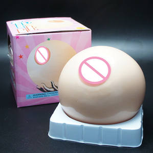 Nuevo diseño lleno de agua Bola de estrés de pecho novedad juguete de broma herramienta de masturbación 12CM suave TPR <span class=keywords><strong>Squeeze</strong></span> Squishy bolas de pecho - Product Image 1