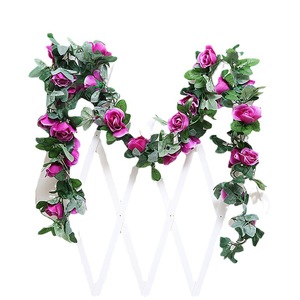 Guirlande de roses artificielles Thousand Couples, 2,2 m, fleurs en soie, décoration de mariage et de maison, rose rouge, rose champagne, violet, blanc - Product Image 5