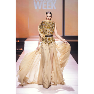 Robe Design de luxe pour femmes Robes pour femmes Queen Of Dawn Tissu écologique Emballage personnalisé Grossiste Enzo & Leo Vietnam - Product Image 3