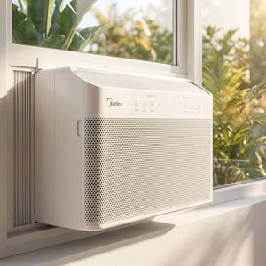 Climatiseur de fenêtre résidentiel BIBO en forme de U intelligent 8000 10000 12000 BTU, certifié Energy Star, électrique, pour usage domestique et projets - Product Image 1