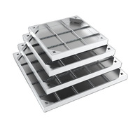 Couvercle de manhole rond en acier inoxydable OEM ODM, dimensions pour bâtiment commercial