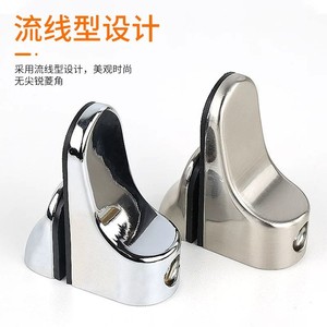 Zinc Alloy Glass Clamp <b>Corner</b> Wall Mounted Polished Heavy Duty <b>Shelf</b> Bracket - Product Image 1