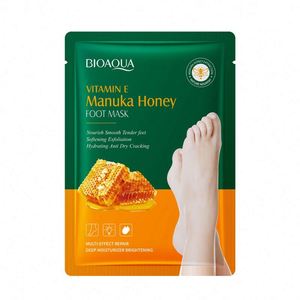 Mascarillas Hidratantes <span class=keywords><strong>para</strong></span> <span class=keywords><strong>Pies</strong></span> <span class=keywords><strong>BIOAQUA</strong></span> de Marca Privada con Vitamina E Orgánica y Miel de Manuka, Reparación Multiefectos y Nutrición - Product Image 1