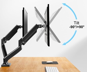 Khí mùa xuân màn hình cánh tay 13-32 ''<span class=keywords><strong>inch</strong></span> nhôm màn hình bàn gắn kết với xoay/Tilt/xoay màn hình máy tính đứng - Product Image 6