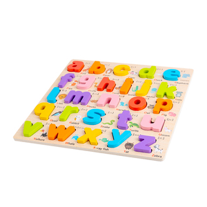 Gioco da Tavolo <span class=keywords><strong>in</strong></span> <span class=keywords><strong>Legno</strong></span> all'Ingrosso, Puzzle Educativo 3D con Alfabeto e Numeri per Bambini <span class=keywords><strong>Montessori</strong></span>, Multicolore, 3-6 Anni - Product Image 1