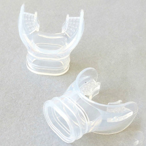 <strong>Underwater</strong> Black Transparent Diving Equipment Regulator Diving <strong>Silicone</strong> Snorkel Mouthpiece - Product Image 3