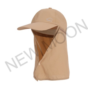 Casquette de pêche personnalisée à séchage rapide UPF 50+ pour activités de plein air et alpinisme, protection solaire anti-UV avec cache-cou amovible - Product Image 5