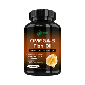 Factory Wholesale Omega 3 Fish Oil Softgels Formulated to Support Heart Brain Eynhealth Dieary <b>Supplement</b> Immune Defense Softgel - Product Image 1