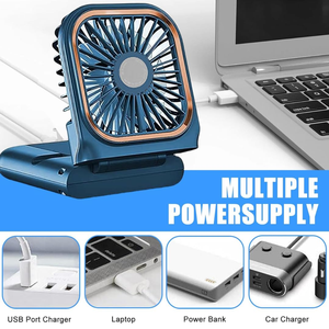 Mini ventilateur portable rechargeable par USB, pliable, haute vitesse, batterie longue durée (3000 mAh), utilisation domestique - Product Image 4