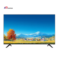 Téléviseur LED HAINA avec écran sans cadre, logo personnalisé, 40, 50, 60, 70 pouces, télévision intelligente Android avec commande vocale