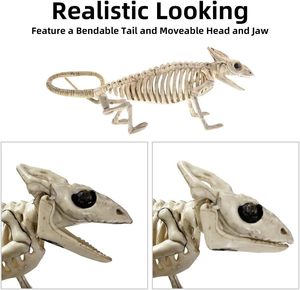 <span class=keywords><strong>Esqueleto</strong></span> Animal Yard Decor y Reaper Bones Animales con colas flexibles y mandíbulas móviles, Esqueletos de animales de Halloween - Product Image 5