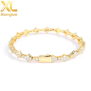 European American 6.5mm Spring Zircon Tennis Bracelet Cross-Border Fine Chain Link Jewelry for <b>Men</b> Women Personalities - Product Image 6