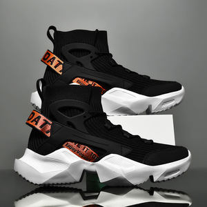 High-Top Breathable Mesh Men's Casual Running Outdoor <b>Sneakers</b>-High Quality Plus Size Fashion Walking <b>Shoes</b> - Product Image 2