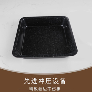 ถาดอบขนมปังเหล็กกล้าคาร์บอนทรงสี่เหลี่ยม ปลอดสาร PFOA ใช้กับเตาอบได้ เหมาะสำหรับการอบที่บ้าน - Product Image 5