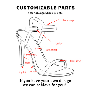 Produttore di <span class=keywords><strong>sandali</strong></span> 2023 personalizzato da donna <span class=keywords><strong>con</strong></span> tacco 10 colori a punta stretta glitterata tacco donna sandalo Slingback <span class=keywords><strong>con</strong></span> strass - Product Image 2