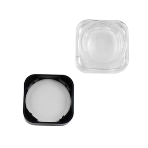 Bouteille en verre peinte verte anti-odeurs de 5ml pour le stockage de crème pour les yeux carrés - Product Image 1