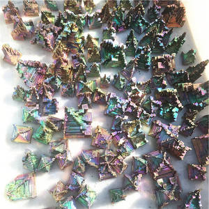 Pyramide bismuthe naturelle en cristal <span class=keywords><strong>de</strong></span> quartz brut, spécimen minéral, fausse couleur arc-en-ciel, - Product Image 5