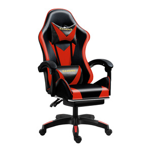 Gaming <b>Chair</b> D928 PU Leather Reclining Height Adjustable Swivel <b>Chair</b> For Home Office <b>Study</b> Room - Product Image 5