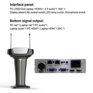 Podio Inteligente Portátil con Pantalla Táctil Ajustable y Soporte de Piso para Presentaciones Multimedia en Escuelas y Empresas - Product Image 3
