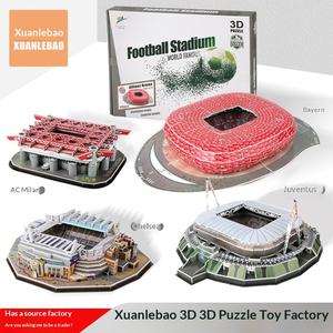 Puzzle 3D Stéréoscopique Multifonctionnel DIY Transfrontalier Qatar pour l'assemblage de modèles de stades de football en papier - Product Image 6