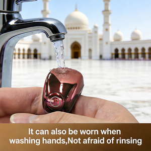 LED Display Zikr Ring Muslim Prayer Alarm Clock Azan Reminder App Control Smart Tasbih Azan Alarm Clock tasbih ring - Product Image 3