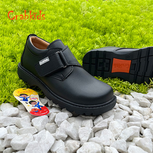 Crabkids kinderschoenen van hoge kwaliteit, echt leer, zwart, voor jongens, basisschoolleerlingen, kinderen, nette kinderschoenen voor school. - Product Image 5