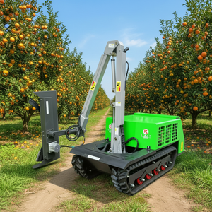 Adjustable Height Hedge Cutter Electric Crawler Type Cantilever Boom Pruner for Garden Maintenance DC72V <b>8</b> 10H Runtime CE - Product Image 1