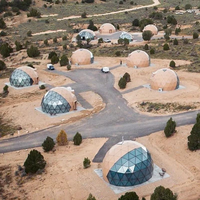Tente de luxe en verre de grande taille pour le glamping en resort, nouvelle collection, haute qualité, très demandée