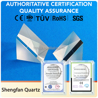 Disque de silice rectangulaire personnalisé SF, lentille laser en verre de quartz foncé fusionné, plaque optique en quartz