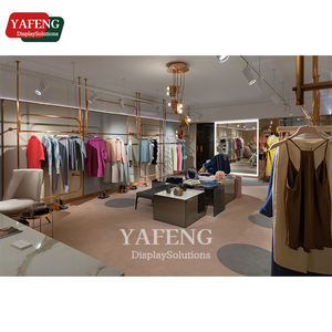 ชั้นวางเสื้อผ้าทำจากสแตนเลสทันสมัยออกแบบได้ตามต้องการพร้อมด้วยสีทองและสีทอง - Product Image 3