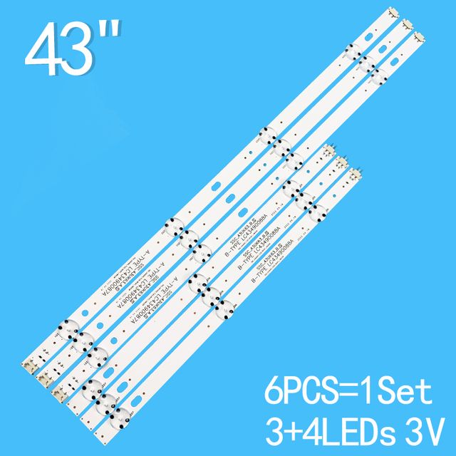 LED Backlight Strip TV Replacement Part for SSC_43UK63 LC43490084A LC43490085A LC43490087A LC43490072A LC43490077A 43UK6090PUA