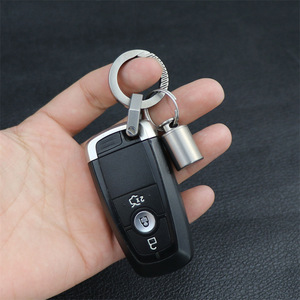 Pure Titanium <b>Pill</b> <b>Case</b> Mini Portable Metal Outdoor Sealed Waterproof Storage Bottle <b>For</b> Elderly Emergency Use - Product Image 3