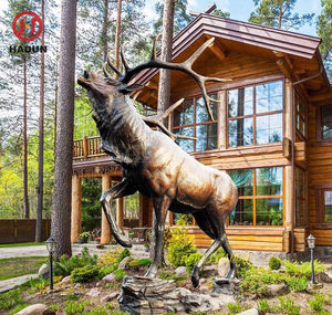 Grande scultura di agende in bronzo da giardino all'aperto - Product Image 3