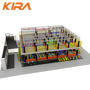 American <span class=keywords><strong>Ninja</strong></span> Warrior Obstacles Theme Playground con Foam Pit para Team Building - Product Image 3